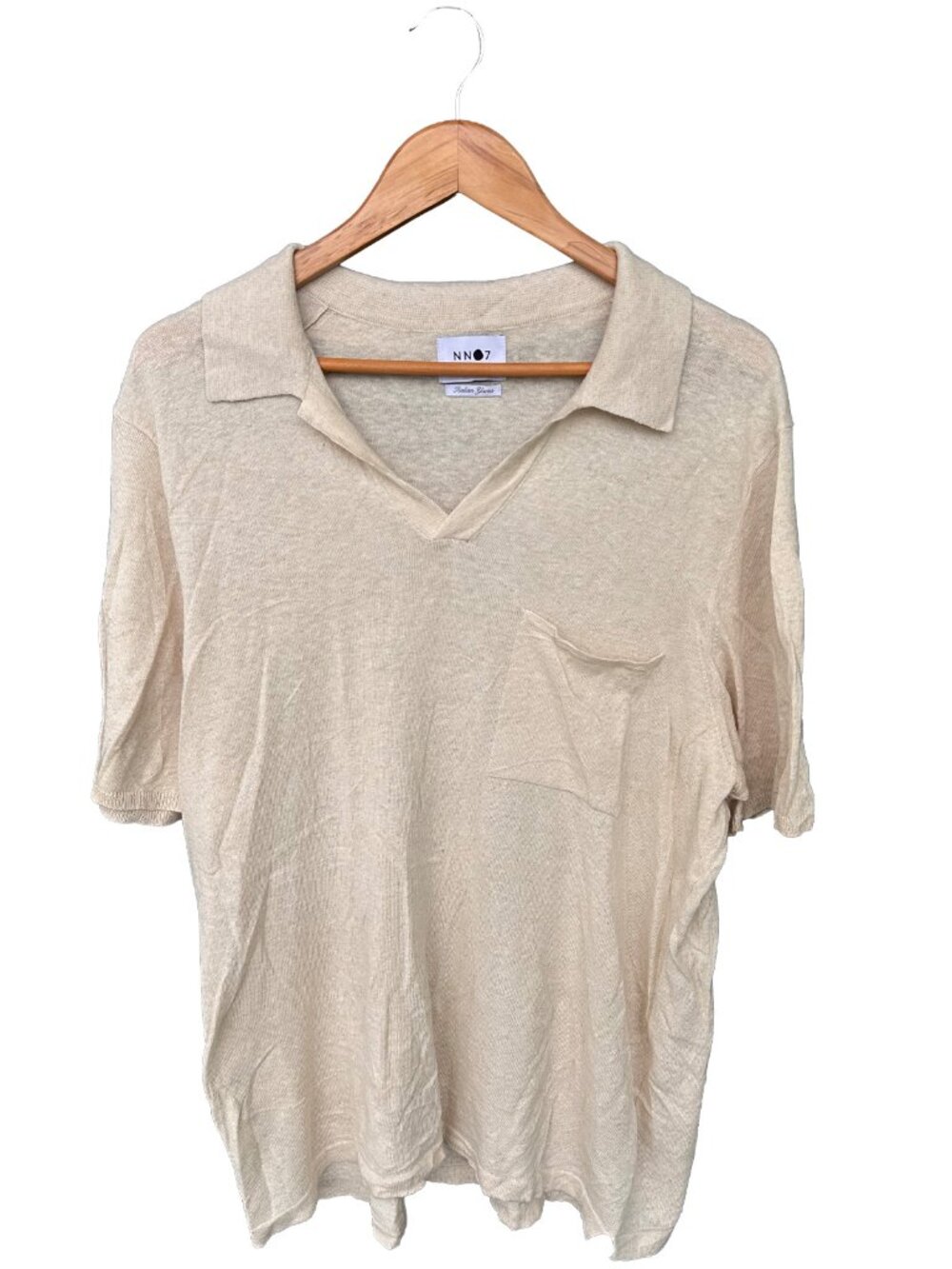 NN07 Ryan 6311 Knitted Linen Blend Polo Shirt